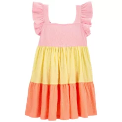 Toddler Girl Carter's Flutter Crinkle Jersey Dress