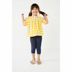 Toddler Girl Carter's 2-Piece Plaid Flutter Top & Knit Denim Legging Set 5 Toddler Girl Carter's 2-Piece Plaid Flutter Top & Knit Denim Legging Set -Kohl's Sales Store 5800526 ALT8