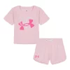 Toddler Girl Under Armour Logo Tee & Shorts Set