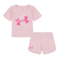 Toddler Girl Under Armour Logo Tee & Shorts Set