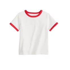 Toddler Jumping Beans® Essentials Ringer Tee -Kohl's Sales Store 5808535 Beige Red