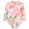 Baby Girl Carter's Floral 1-Piece Rash Guard