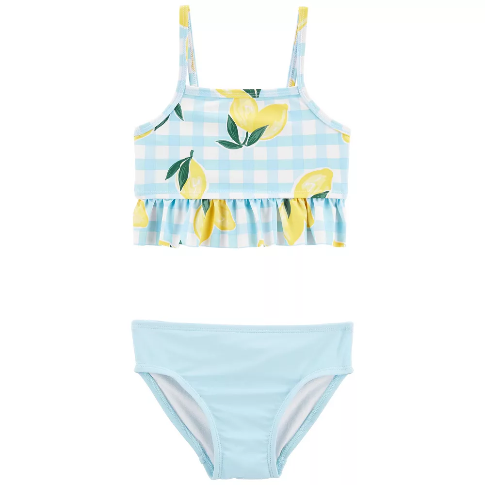 Toddler Girl Carter's 2-Piece Lemon Tankini 1 Toddler Girl Carter's 2-Piece Lemon Tankini