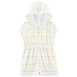Toddler Girl Carter's Striped Hooded Cover-Up
