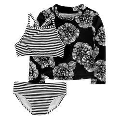 Toddler Girl Carter's 3-Piece Rash Guard Set
