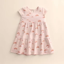 Baby & Toddler Girl Little Co. by Lauren Conrad Organic Short-Sleeve Tiered Dress