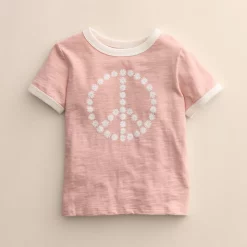 Baby & Toddler Little Co. by Lauren Conrad Organic Ringer Tee 15 Baby & Toddler Little Co. by Lauren Conrad Organic Ringer Tee -Kohl's Sales Store 5815868 Pink Flower Peace