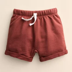 Baby & Toddler Little Co. by Lauren Conrad Organic French Terry Roll-Cuff Shorts -Kohl's Sales Store 5815995 Dark Clay