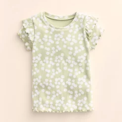 Baby & Toddler Little Co. by Lauren Conrad Ruffle Rib Tee 5 Baby & Toddler Little Co. by Lauren Conrad Ruffle Rib Tee -Kohl's Sales Store 5817180 Moss Green Ditsy Daisy