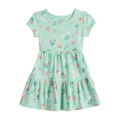 Toddler Girl Jumping Beans® Tiered Skater Dress 5 Toddler Girl Jumping Beans® Tiered Skater Dress -Kohl's Sales Store 5830430 Green Floral