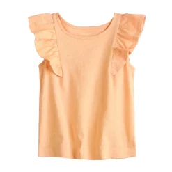 Toddler Girl Jumping Beans® Ruffle Tee -Kohl's Sales Store 5835423 Orange