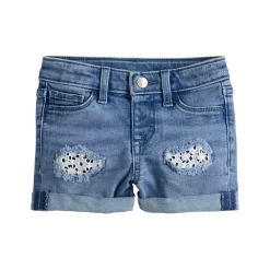 Toddler Girl Jumping Beans® Crochet Denim Shorts
