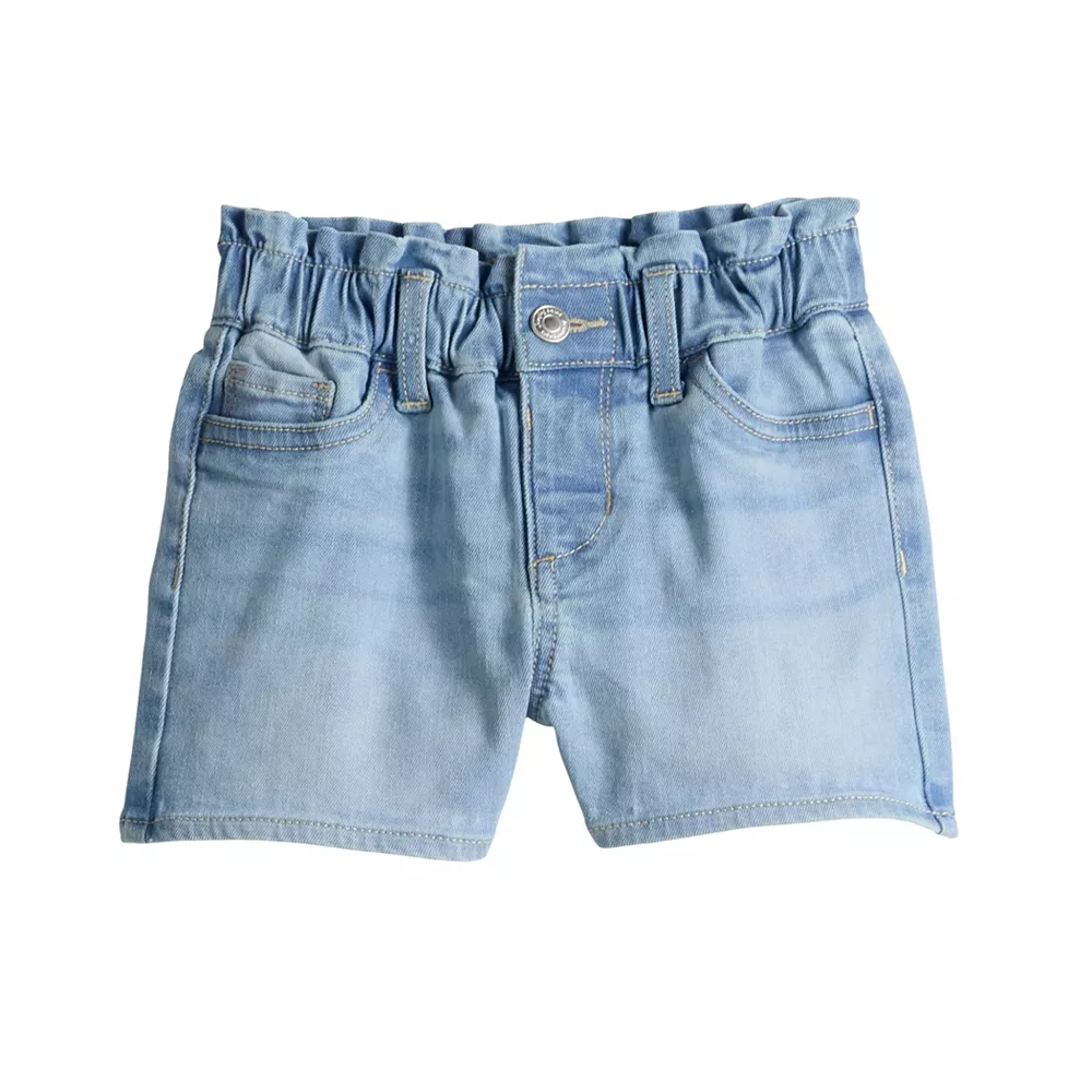 Toddler Girl Jumping Beans® Paper-Bag Denim Shorts 1 Toddler Girl Jumping Beans® Paper-Bag Denim Shorts