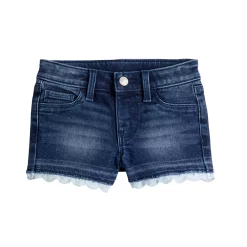 Toddler Girl Jumping Beans® Crochet-Hem Denim Shorts