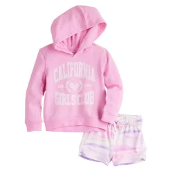 Toddler Girl Jumping Beans® Active Pullover Shirt & Shorts Set