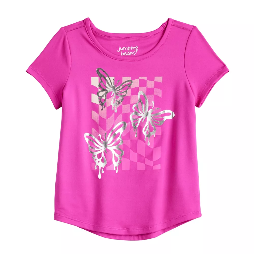 Toddler Girl Jumping Beans® Adaptive Double Layer Tee 1 Toddler Girl Jumping Beans® Adaptive Double Layer Tee