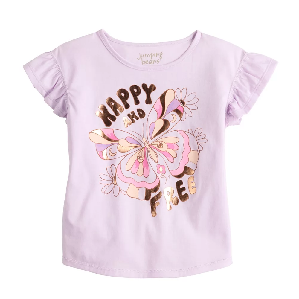 Toddler Girl Jumping Beans® Adaptive Flutter Tee 2 Toddler Girl Jumping Beans® Adaptive Flutter Tee - Image 2