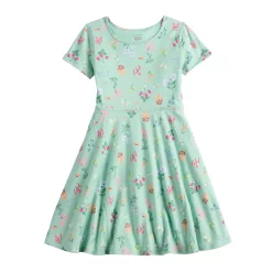 Alternative view of Toddler Girl Jumping Beans® Adaptive Hi-Low Skater Dress