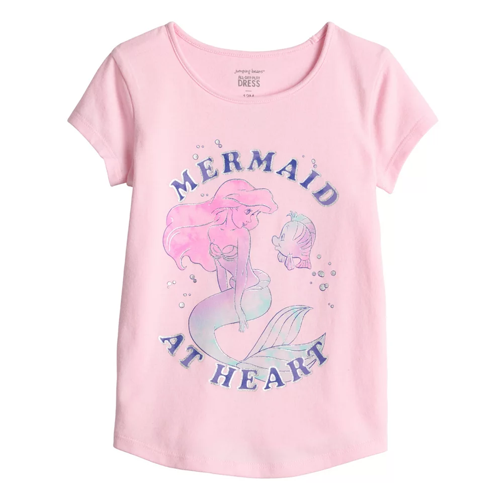 Girls 4-12 Jumping Beans® "Mermaid At Heart" Adaptive Double Layer Tee 1 Girls 4-12 Jumping Beans® "Mermaid At Heart" Adaptive Double Layer Tee