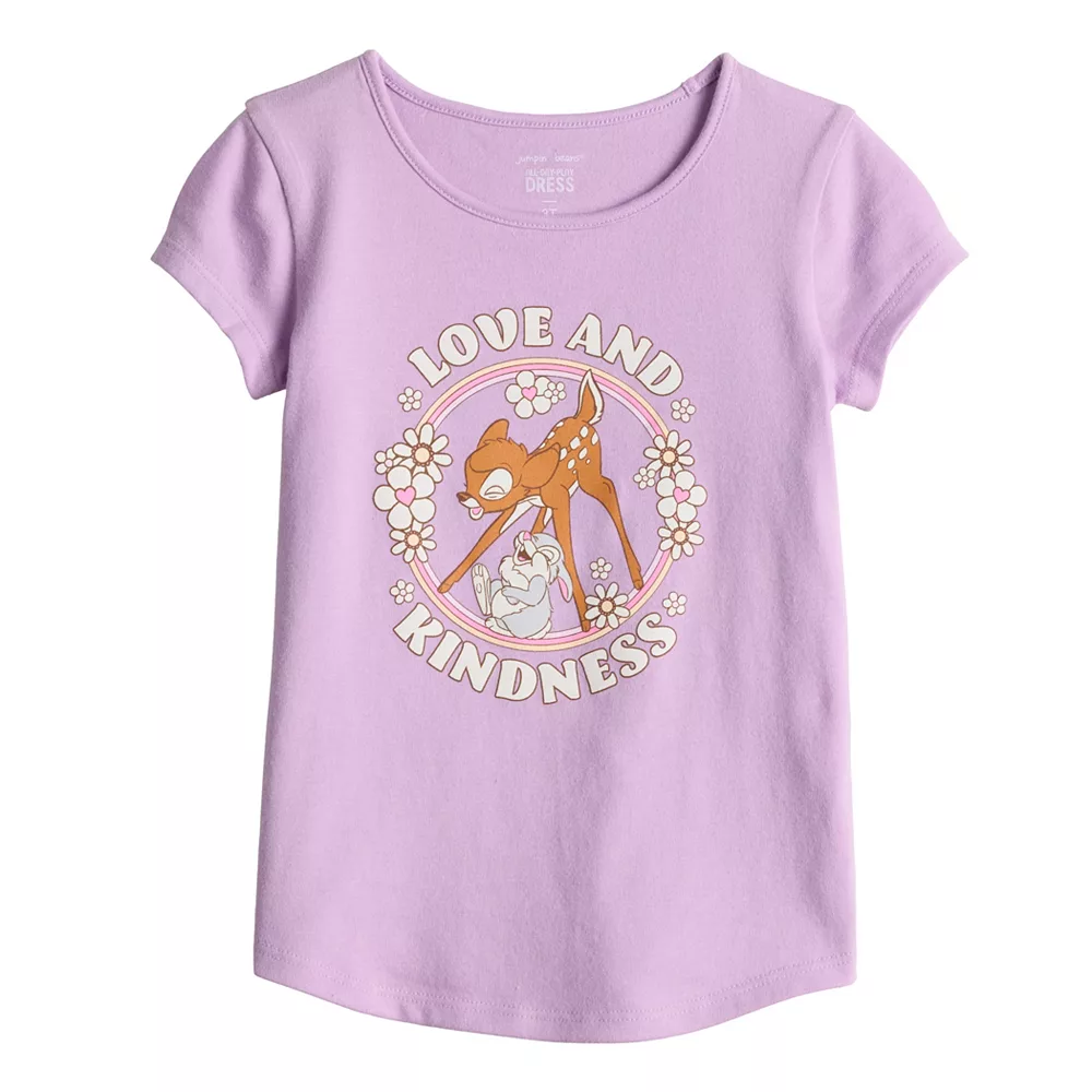 Girls 4-12 Jumping Beans® "Love & Kindness" Adaptive Double Layer Tee 1 Girls 4-12 Jumping Beans® "Love & Kindness" Adaptive Double Layer Tee