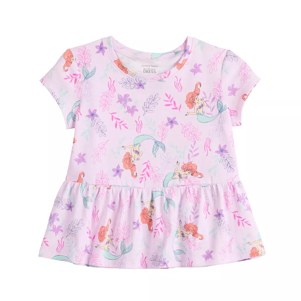 Disney's The Little Mermaid Ariel Toddler Girl Adaptive Peplum Graphic Tee by Jumping Beans® 1 Disney's The Little Mermaid Ariel Toddler Girl Adaptive Peplum Graphic Tee by Jumping Beans®