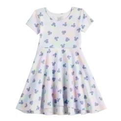 Disney's Mickey Mouse Girls 4-12 Icons Adaptive Hi Low Skater Dress