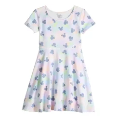 Disney's Minnie Mouse Girls 4-12 Tie Dye Adaptive Hi-Low Skater Dress by Jumping Beans®
