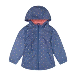 Toddler Girl Carter's Printed Anorak Jacket -Kohl's Sales Store 5859217 Blue Chambray Floral