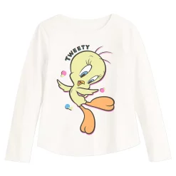Toddler Girl Jumping Beans® Looney Tunes Tweety Bird Long Sleeve Graphic Tee