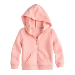 Toddler Girl Jumping Beans® Zip Fleece Hoodie -Kohl's Sales Store 6171433 Coral