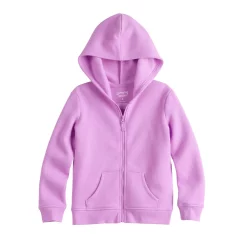 Toddler Girl Jumping Beans® Zip Fleece Hoodie -Kohl's Sales Store 6171433 Purple
