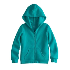 Toddler Girl Jumping Beans® Zip Fleece Hoodie -Kohl's Sales Store 6171433 Teal