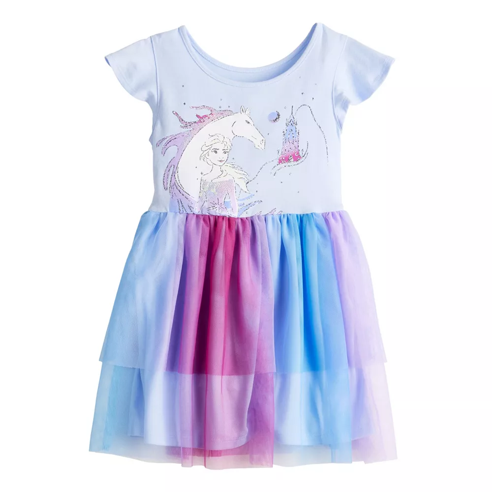 Disney's Frozen Toddler Girl Tiered Tulle Dress by Jumping Beans® 1 Disney's Frozen Toddler Girl Tiered Tulle Dress by Jumping Beans®