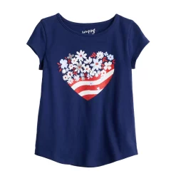 Girls 4-12 Jumping Beans® Physical Adaptive Double-Layer Tee 11 Girls 4-12 Jumping Beans® Physical Adaptive Double-Layer Tee -Kohl's Sales Store 6225795 Flag Heart Navy